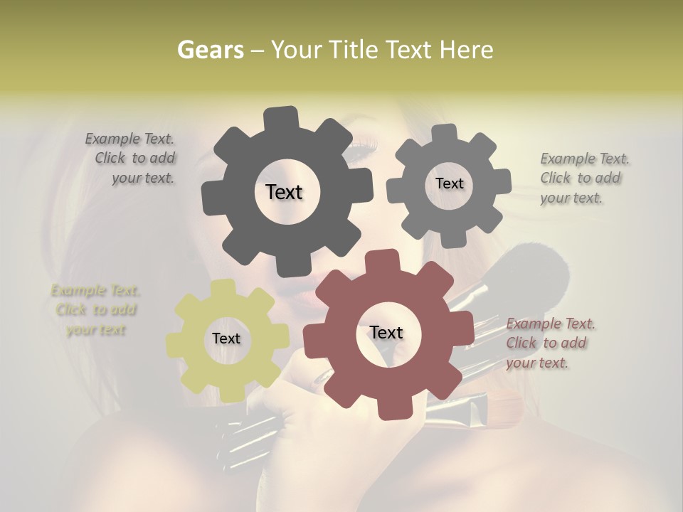 Rouge Fashion Close Up PowerPoint Template