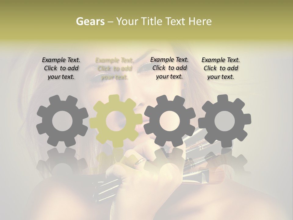 Rouge Fashion Close Up PowerPoint Template