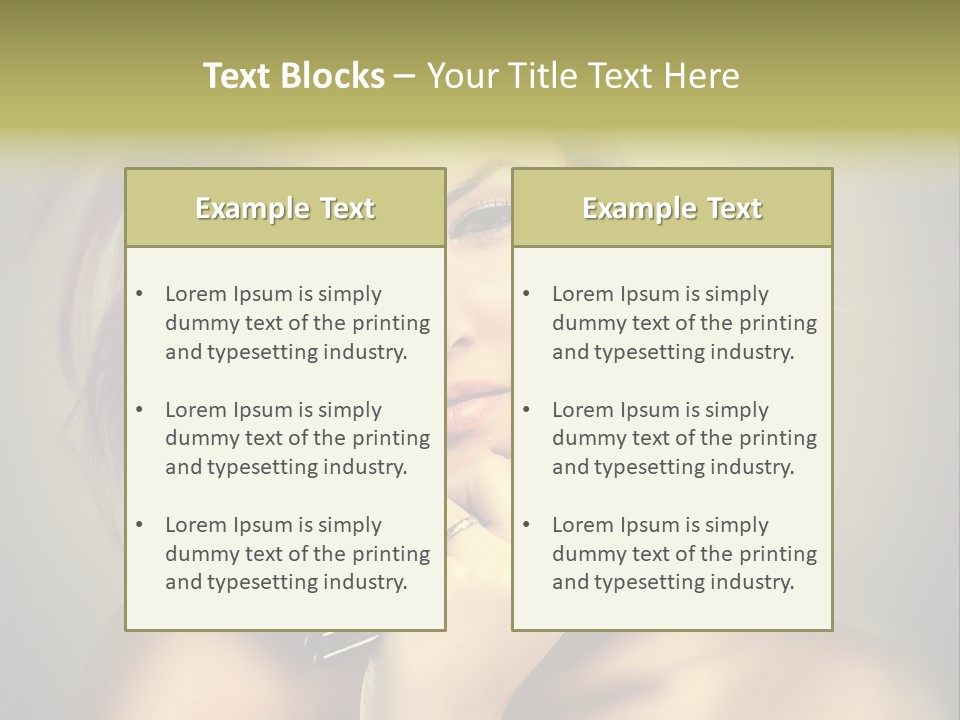 Rouge Fashion Close Up PowerPoint Template