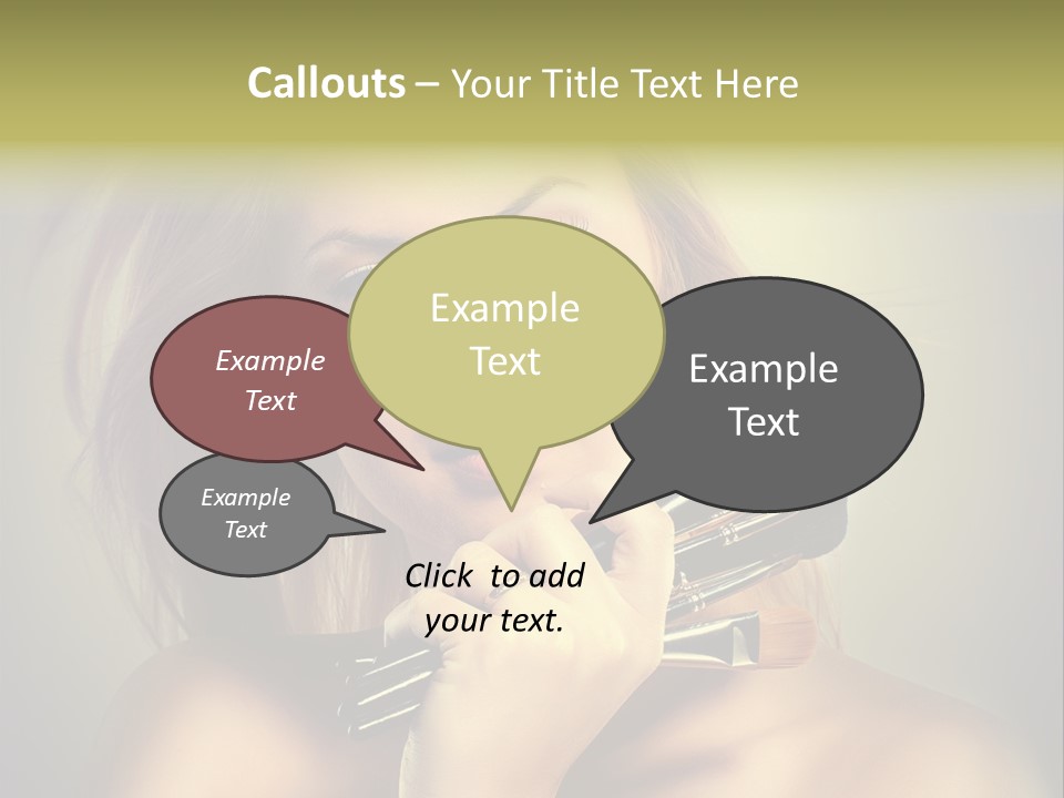 Rouge Fashion Close Up PowerPoint Template