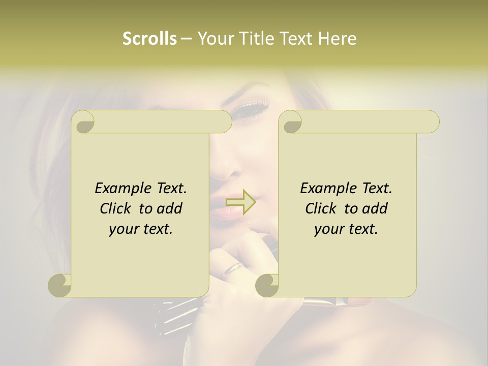 Rouge Fashion Close Up PowerPoint Template