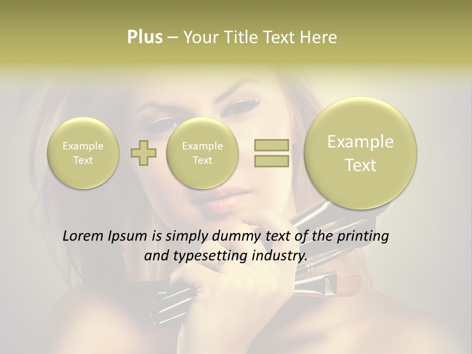 Rouge Fashion Close Up PowerPoint Template