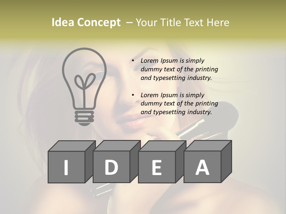 Rouge Fashion Close Up PowerPoint Template