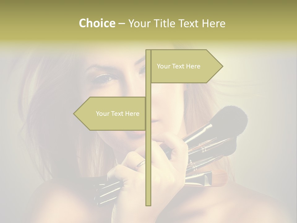 Rouge Fashion Close Up PowerPoint Template