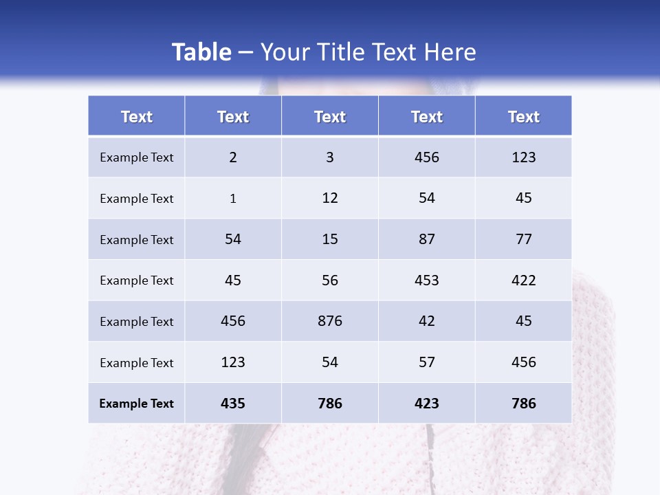 Clothes Warm Winter PowerPoint Template