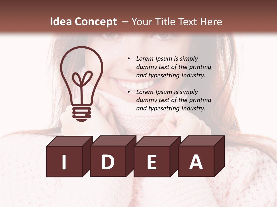 Clothes Frozen Fun PowerPoint Template