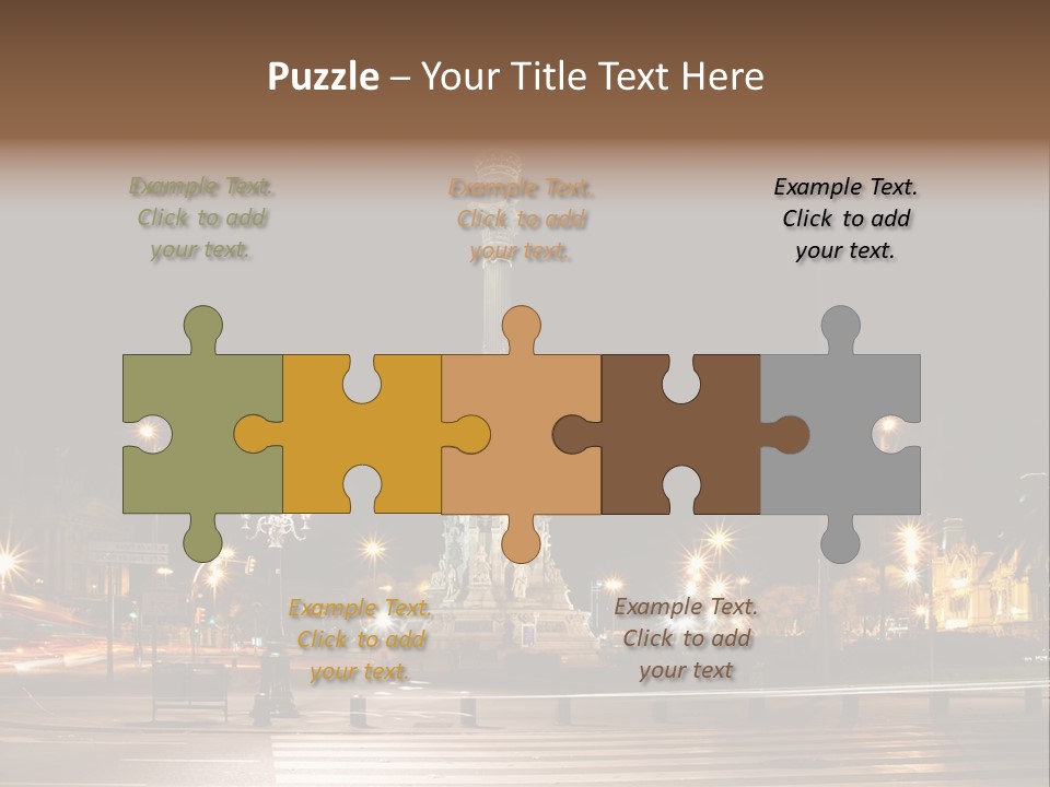 Aged Ramblas Touristic PowerPoint Template