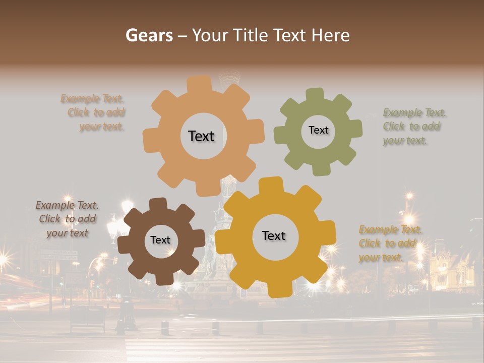 Aged Ramblas Touristic PowerPoint Template