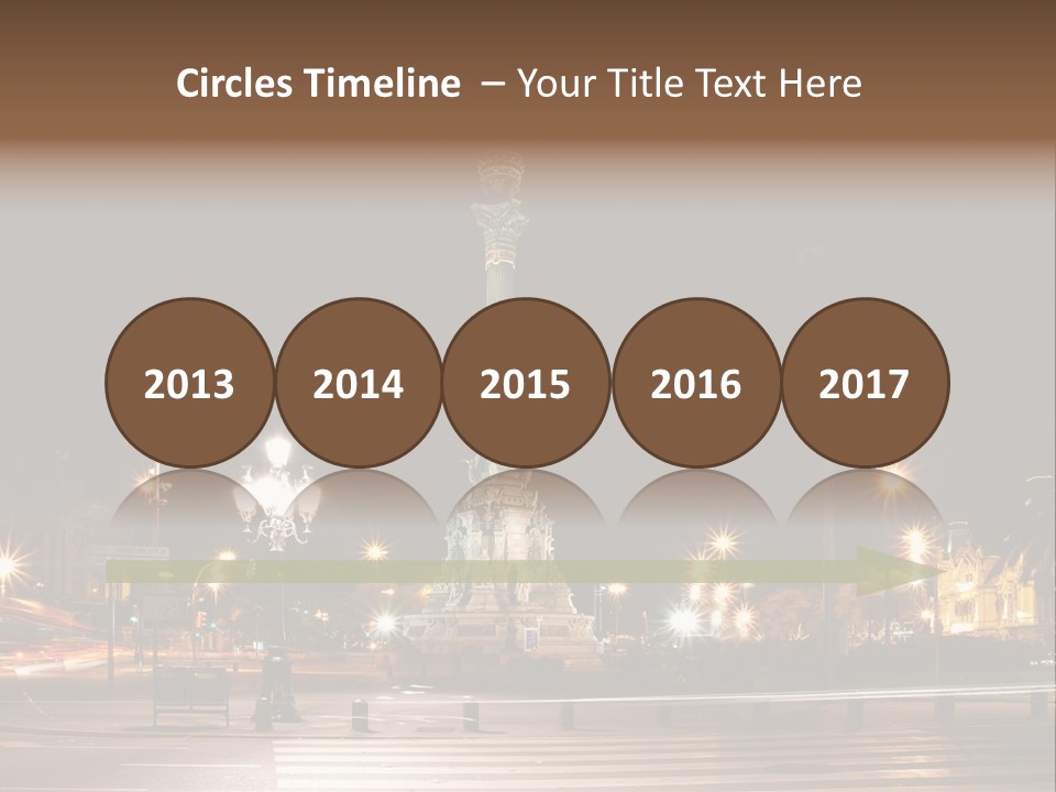 Aged Ramblas Touristic PowerPoint Template