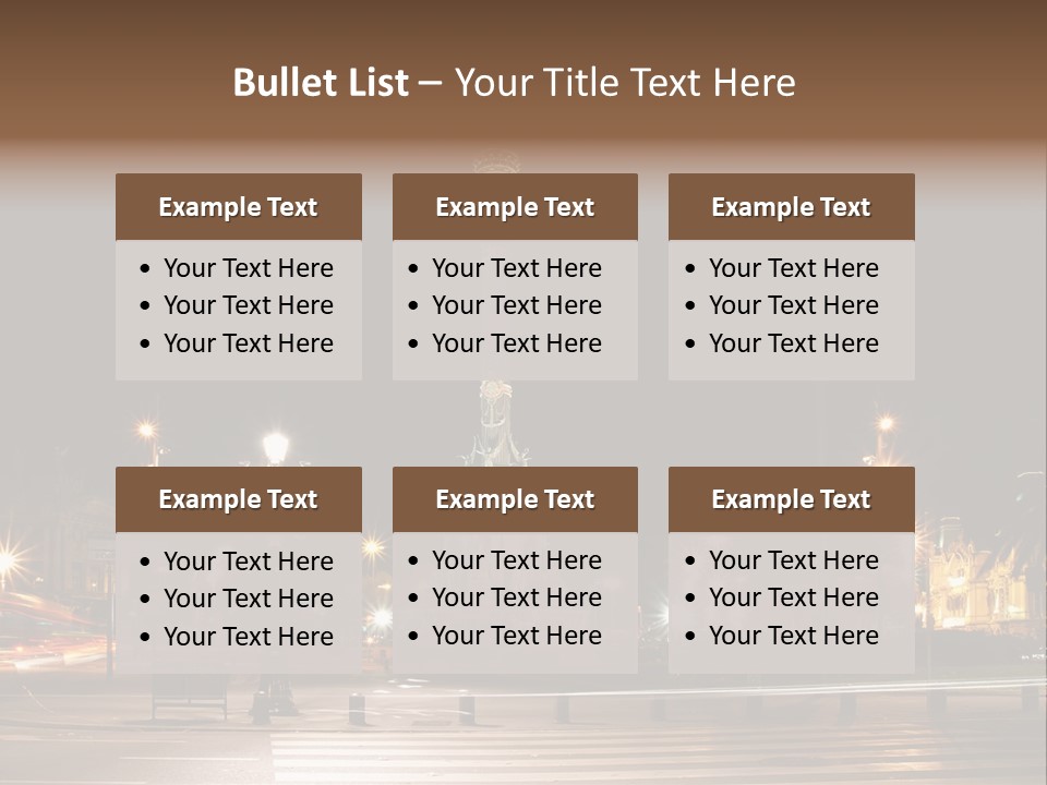 Aged Ramblas Touristic PowerPoint Template