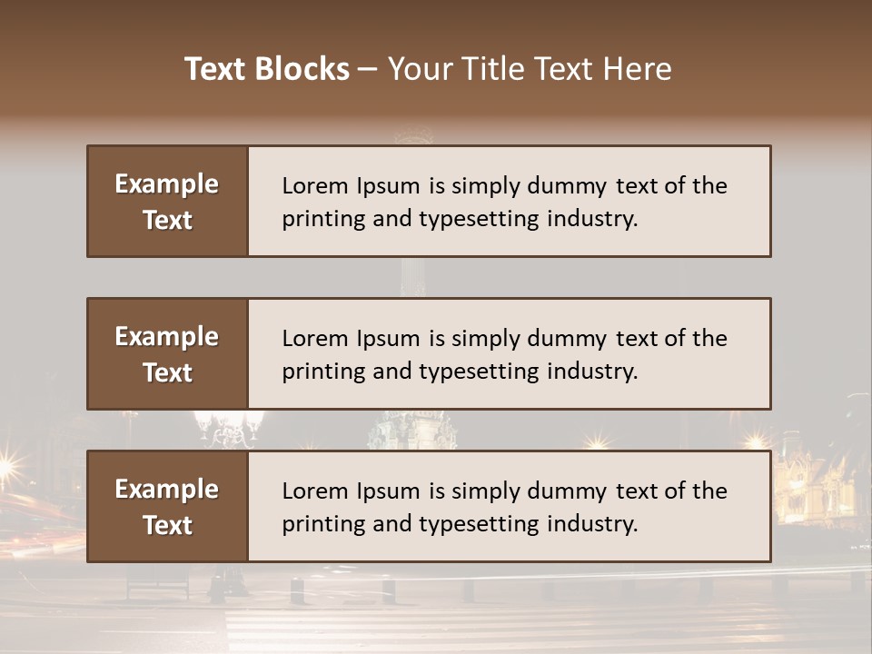 Aged Ramblas Touristic PowerPoint Template