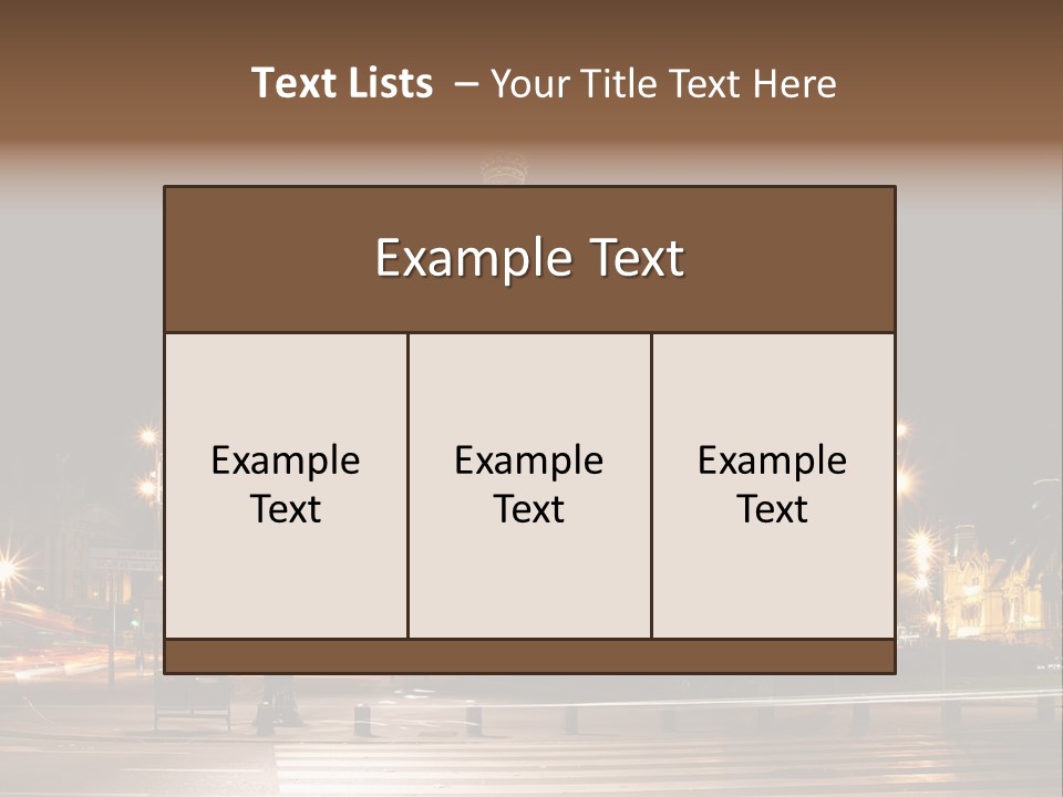 Aged Ramblas Touristic PowerPoint Template