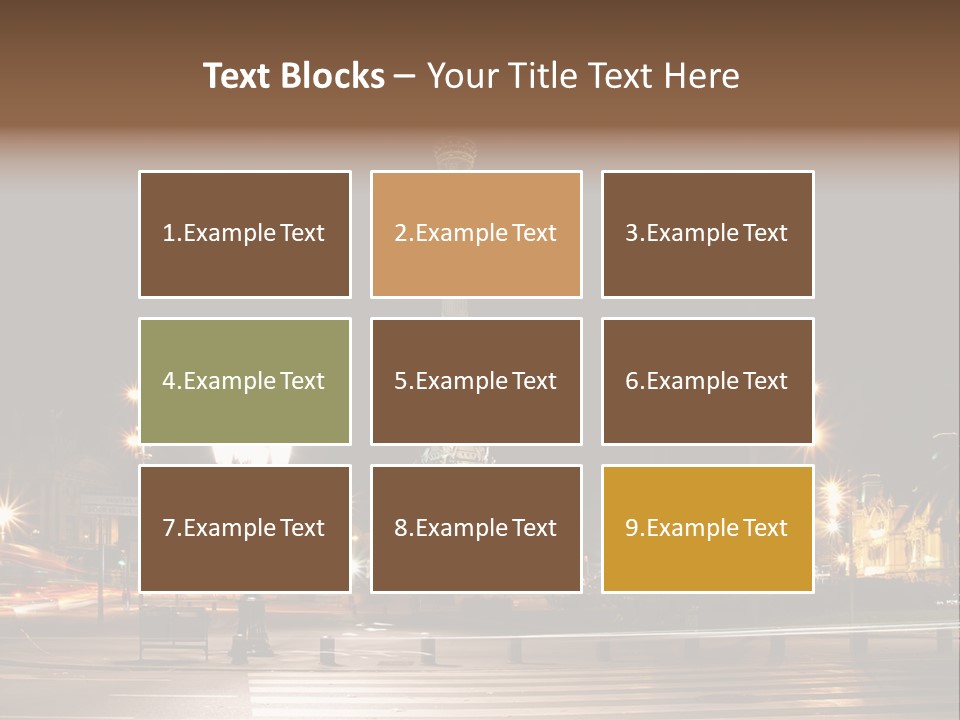 Aged Ramblas Touristic PowerPoint Template