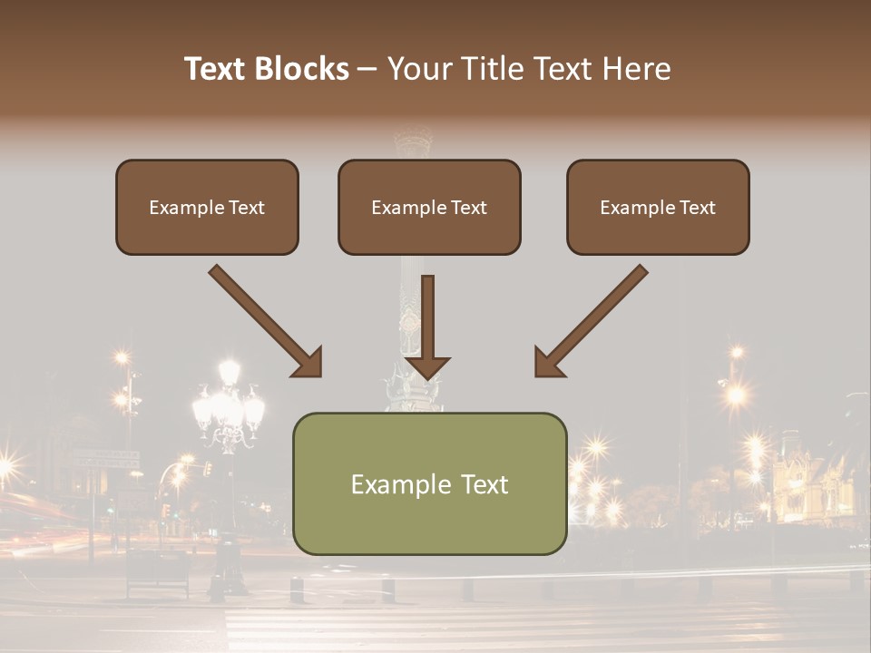 Aged Ramblas Touristic PowerPoint Template