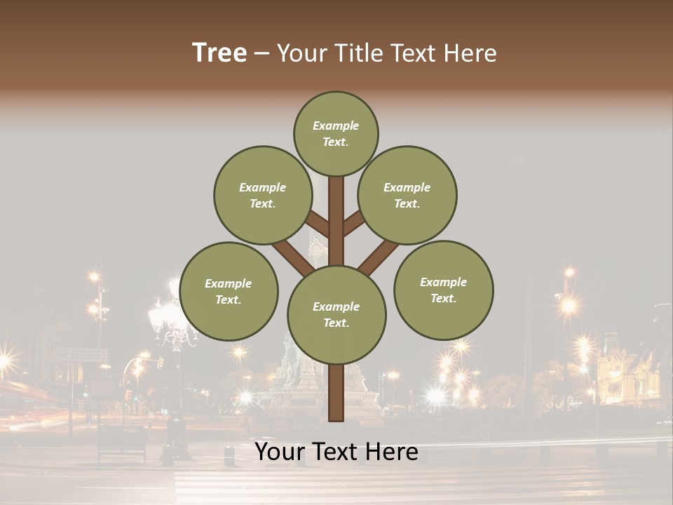 Aged Ramblas Touristic PowerPoint Template