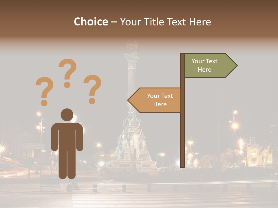 Aged Ramblas Touristic PowerPoint Template