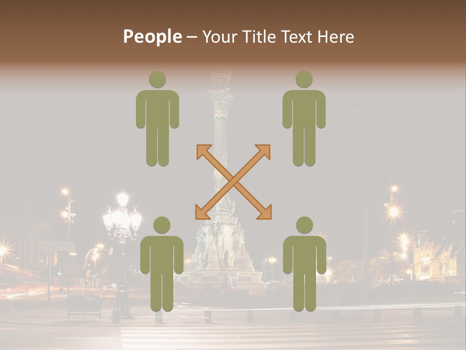 Aged Ramblas Touristic PowerPoint Template