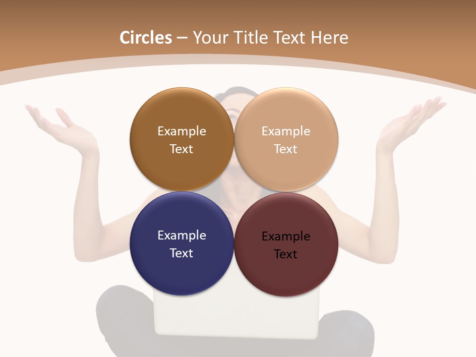 Wireless Lady Person PowerPoint Template