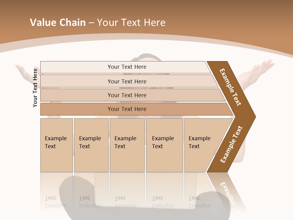Wireless Lady Person PowerPoint Template