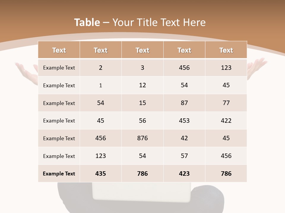 Wireless Lady Person PowerPoint Template