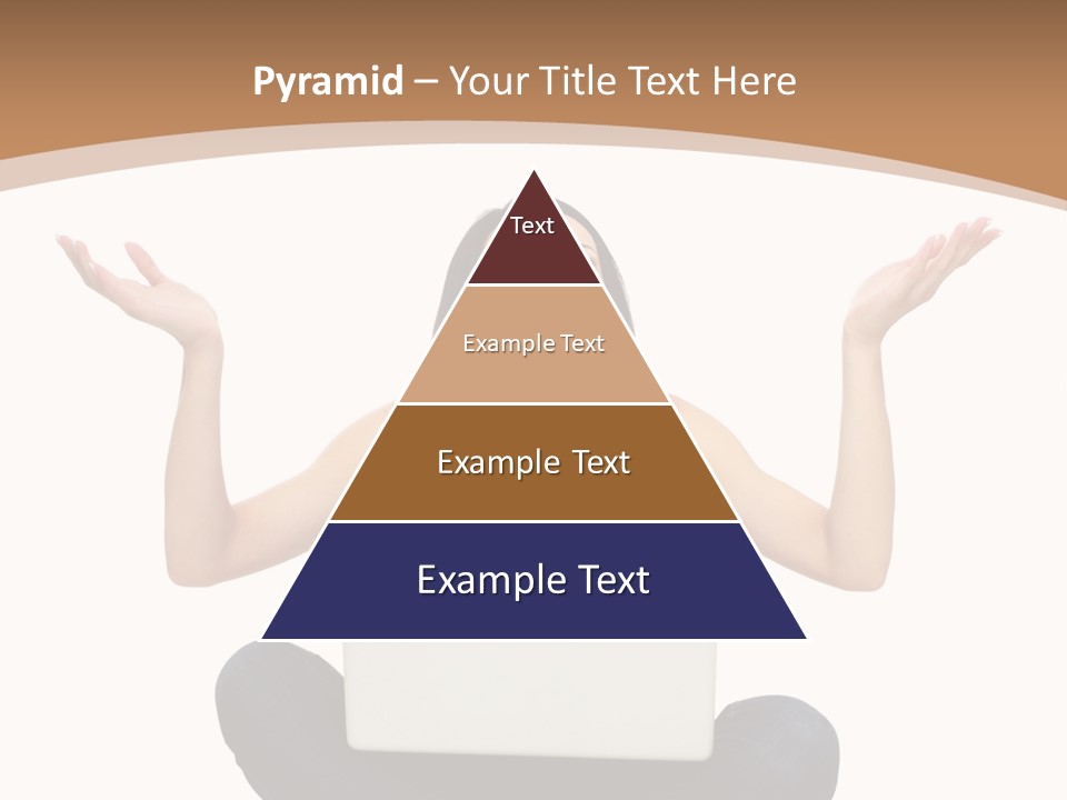 Wireless Lady Person PowerPoint Template