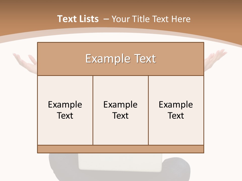 Wireless Lady Person PowerPoint Template