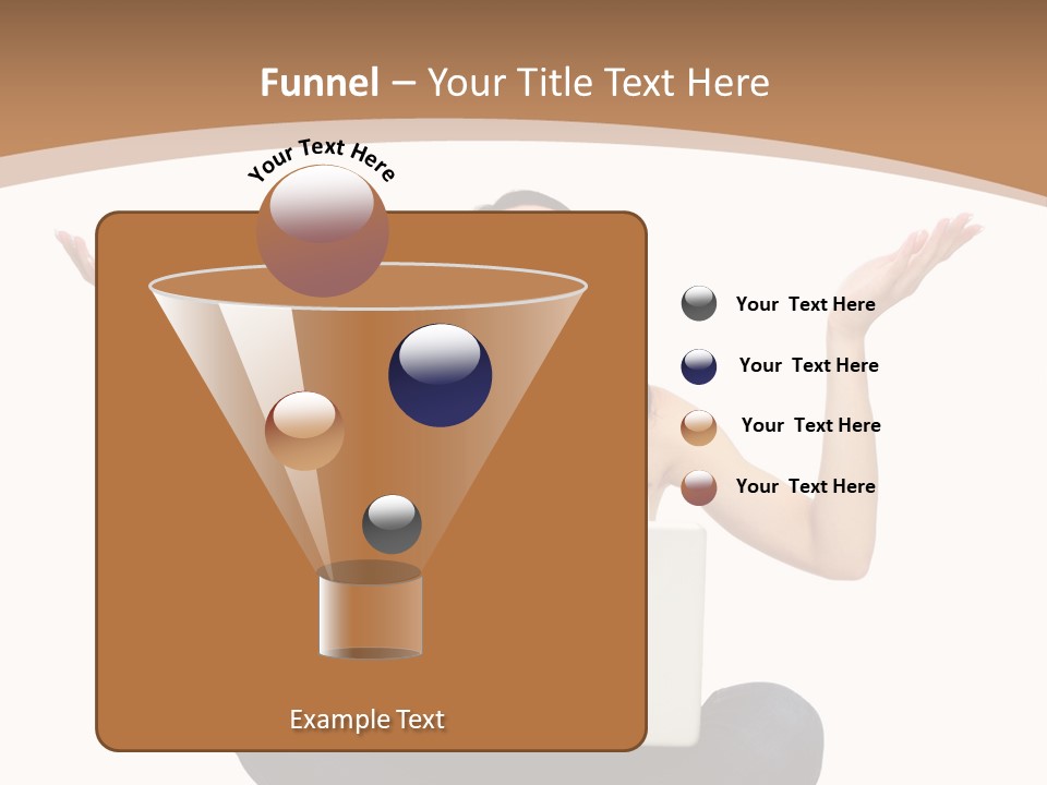 Wireless Lady Person PowerPoint Template