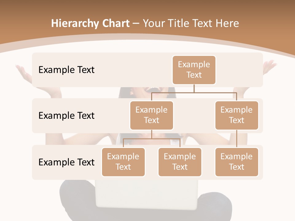 Wireless Lady Person PowerPoint Template