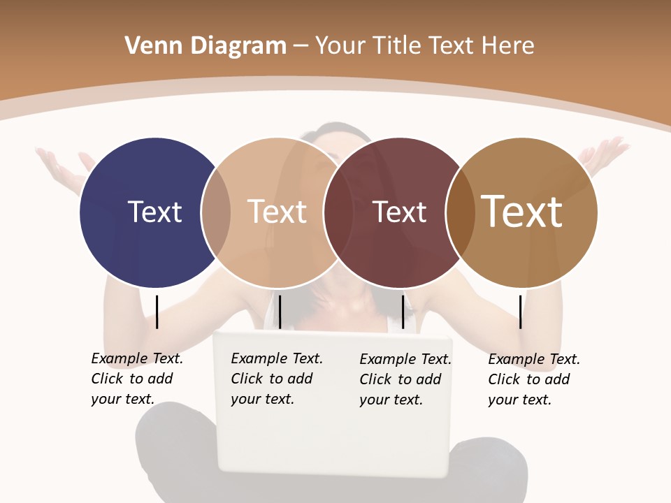 Wireless Lady Person PowerPoint Template