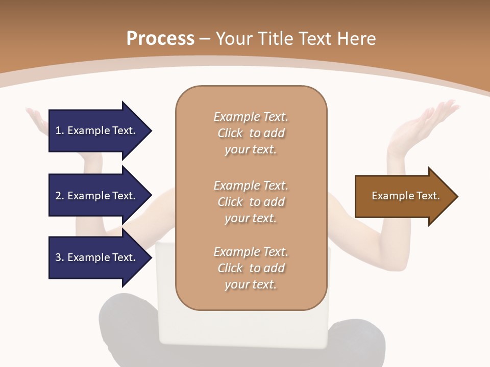Wireless Lady Person PowerPoint Template