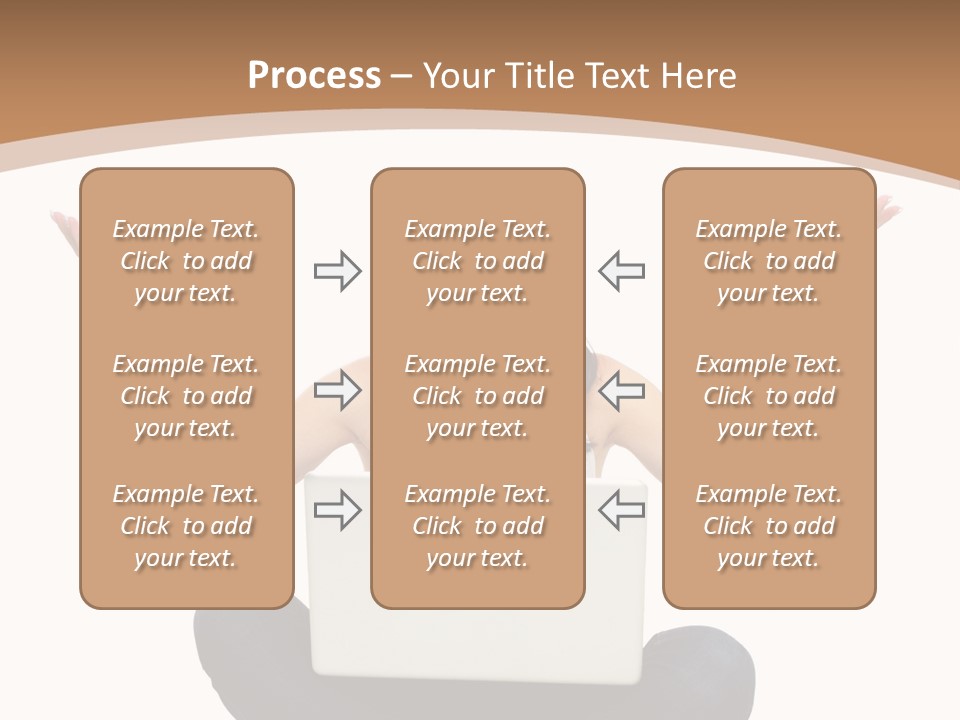 Wireless Lady Person PowerPoint Template
