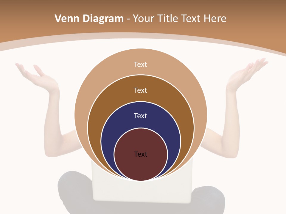Wireless Lady Person PowerPoint Template