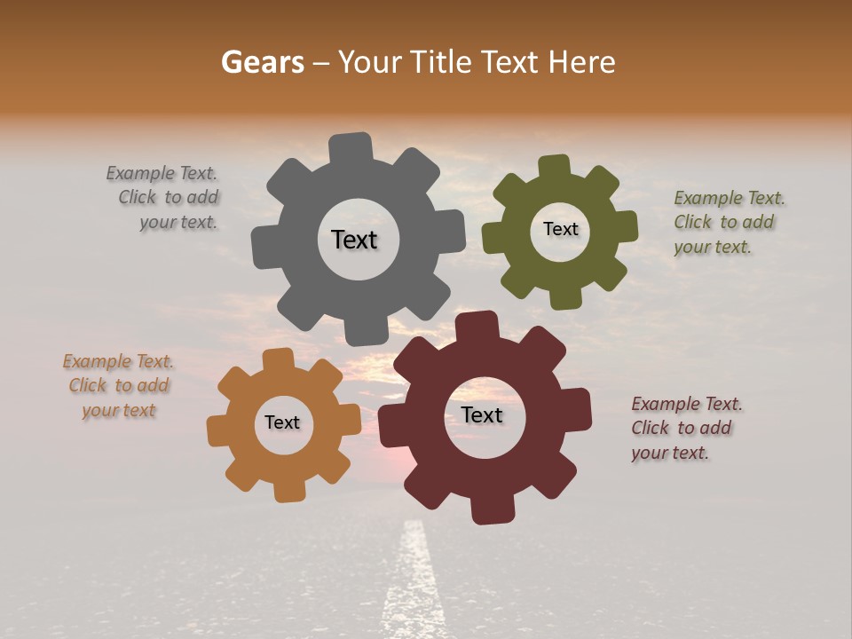 Creativity Motivation Town PowerPoint Template