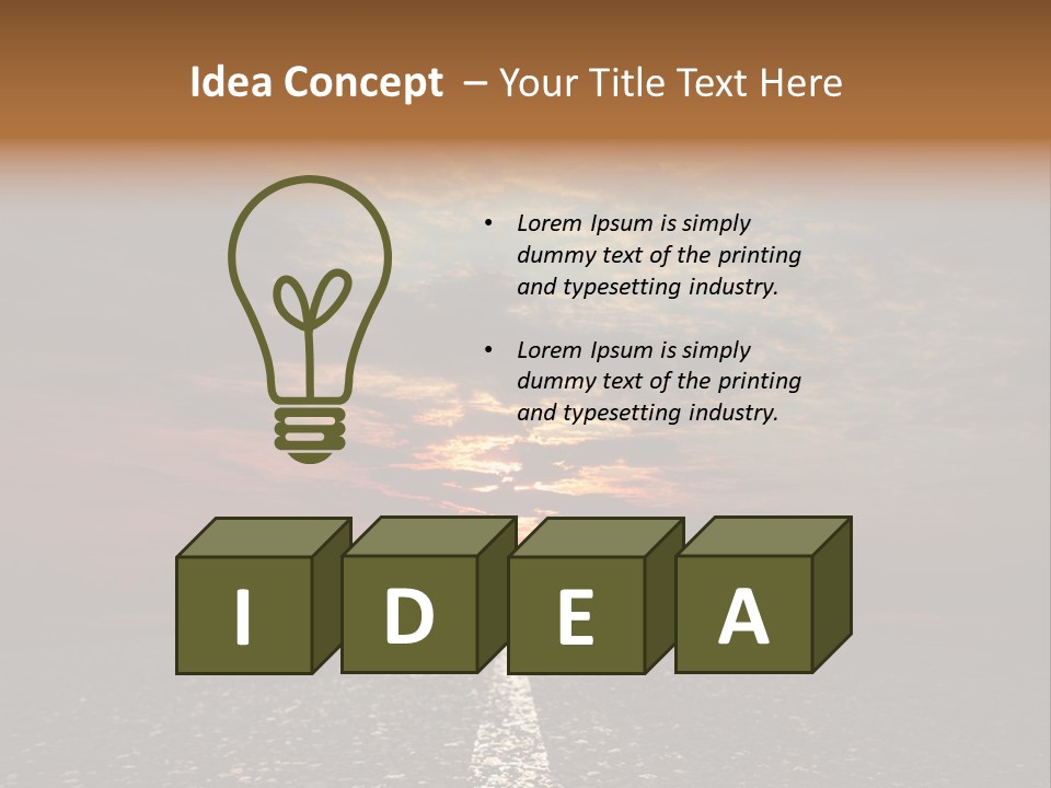 Creativity Motivation Town PowerPoint Template