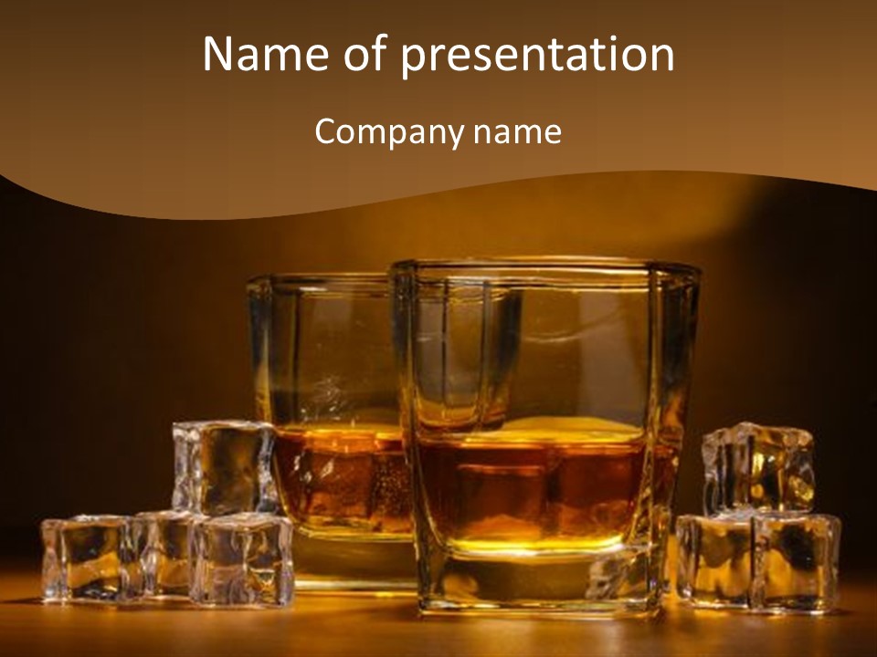 Cocktail Wooden Enjoyment PowerPoint Template
