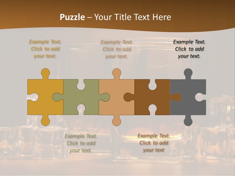 Cocktail Wooden Enjoyment PowerPoint Template