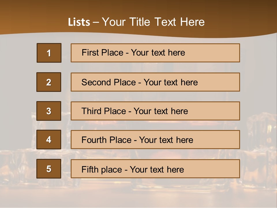Cocktail Wooden Enjoyment PowerPoint Template