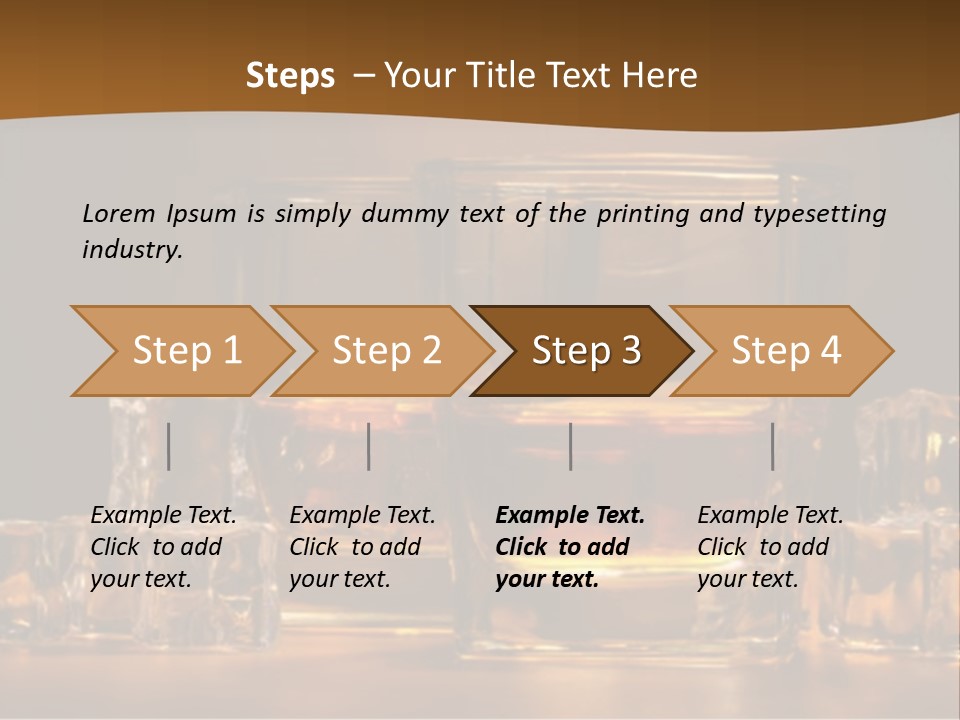 Cocktail Wooden Enjoyment PowerPoint Template