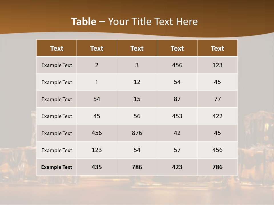 Cocktail Wooden Enjoyment PowerPoint Template