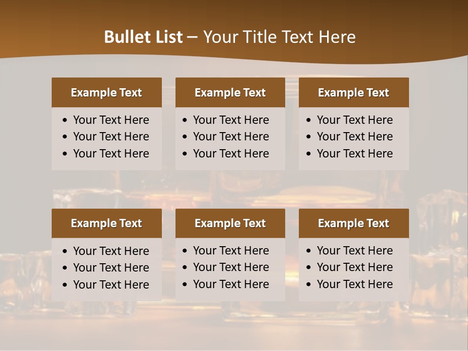 Cocktail Wooden Enjoyment PowerPoint Template