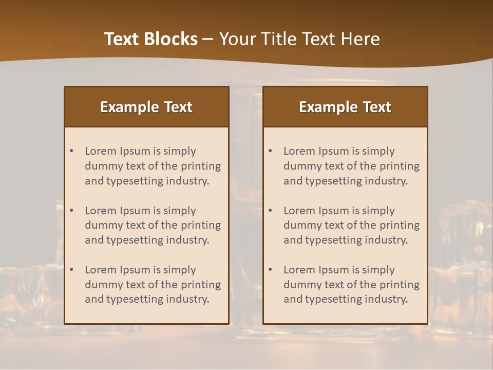 Cocktail Wooden Enjoyment PowerPoint Template