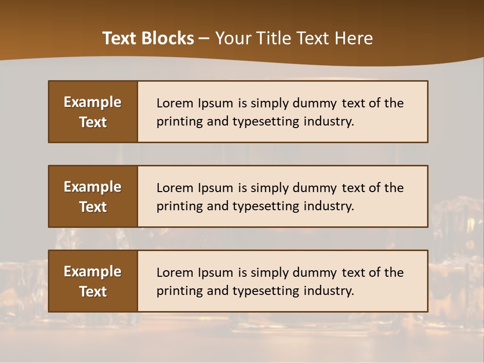 Cocktail Wooden Enjoyment PowerPoint Template