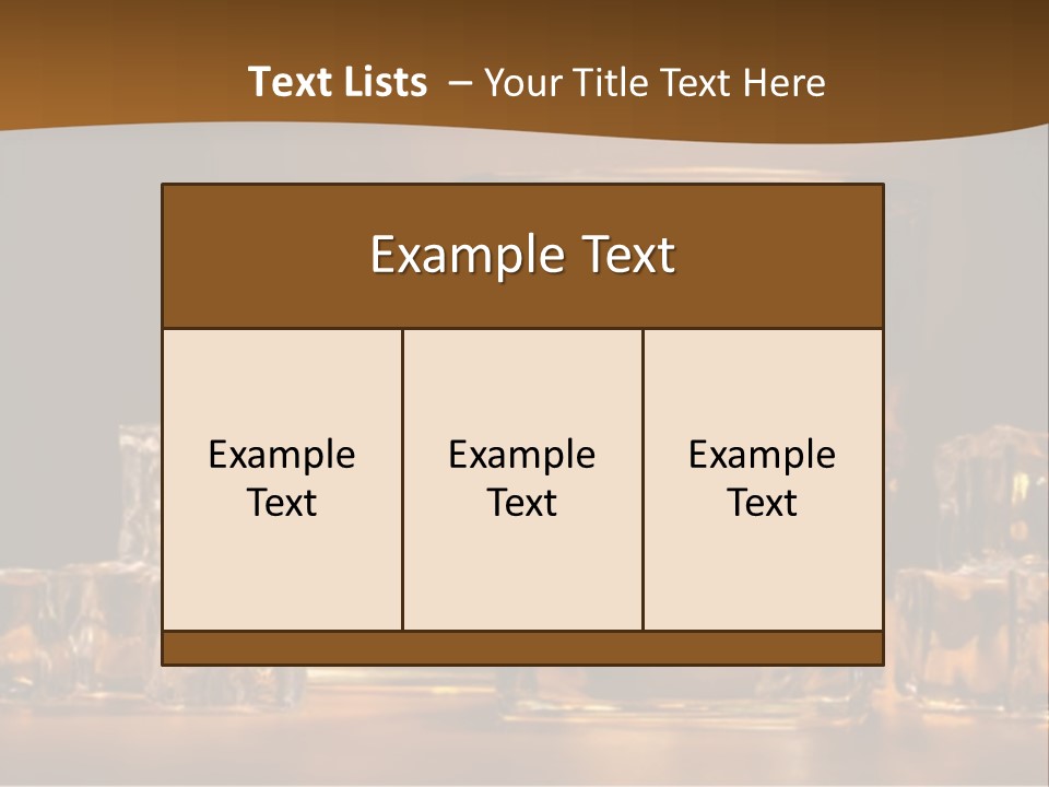 Cocktail Wooden Enjoyment PowerPoint Template