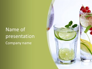 Soda Lime Red Currant PowerPoint Template