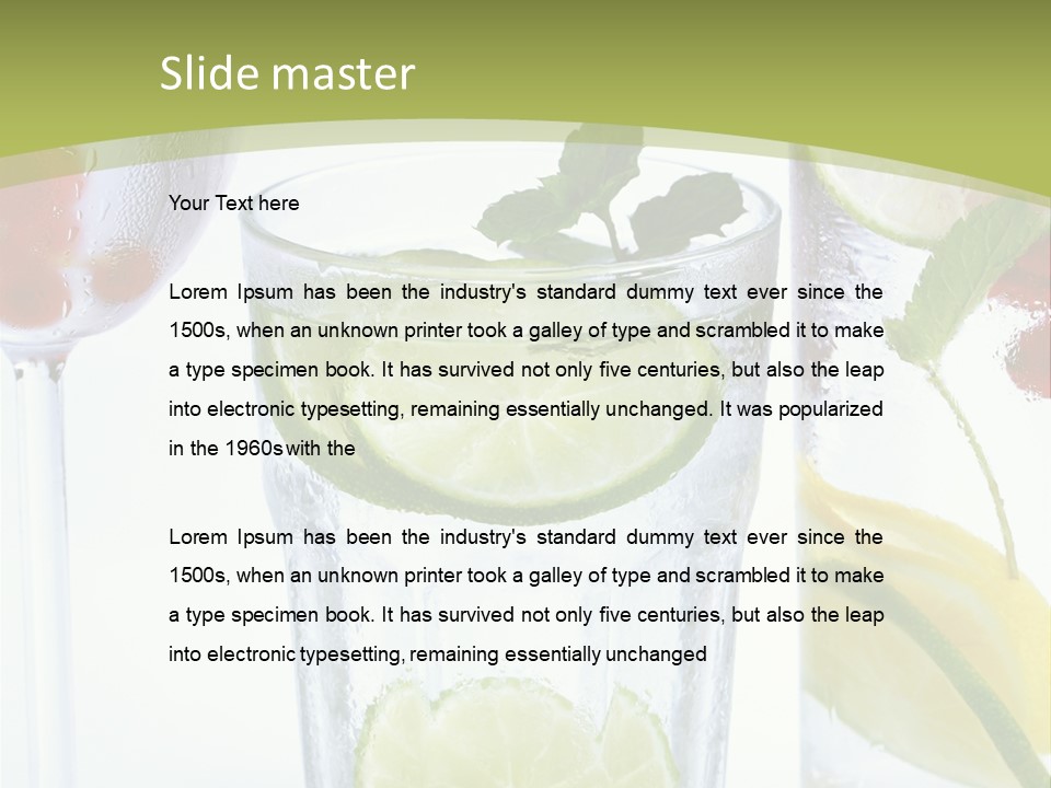 Soda Lime Red Currant PowerPoint Template