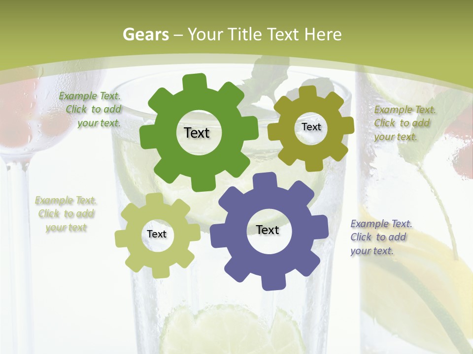 Soda Lime Red Currant PowerPoint Template