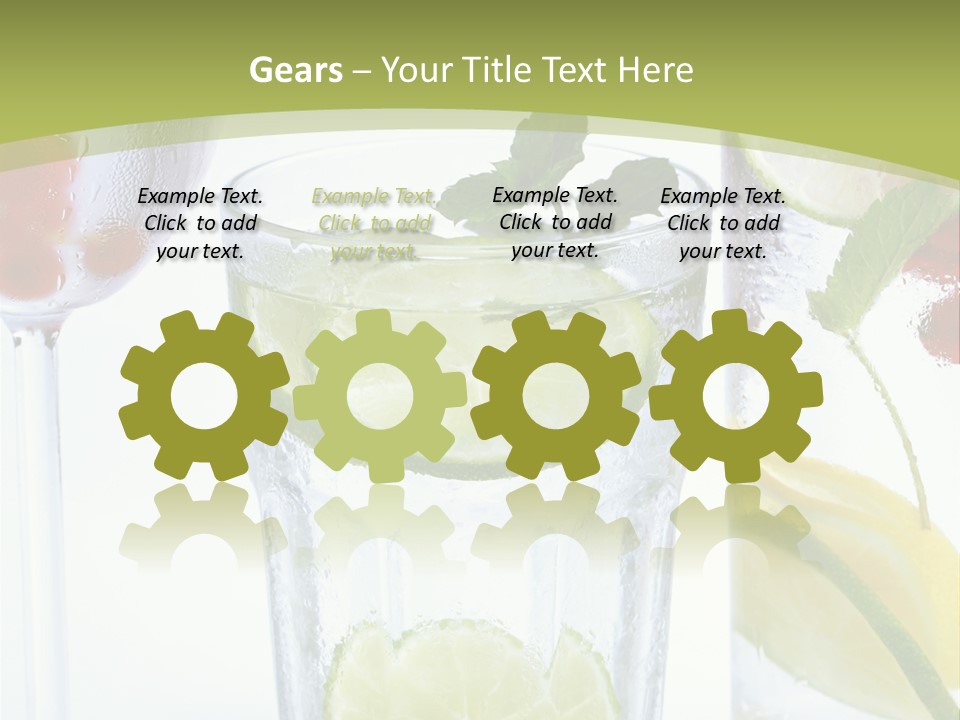 Soda Lime Red Currant PowerPoint Template