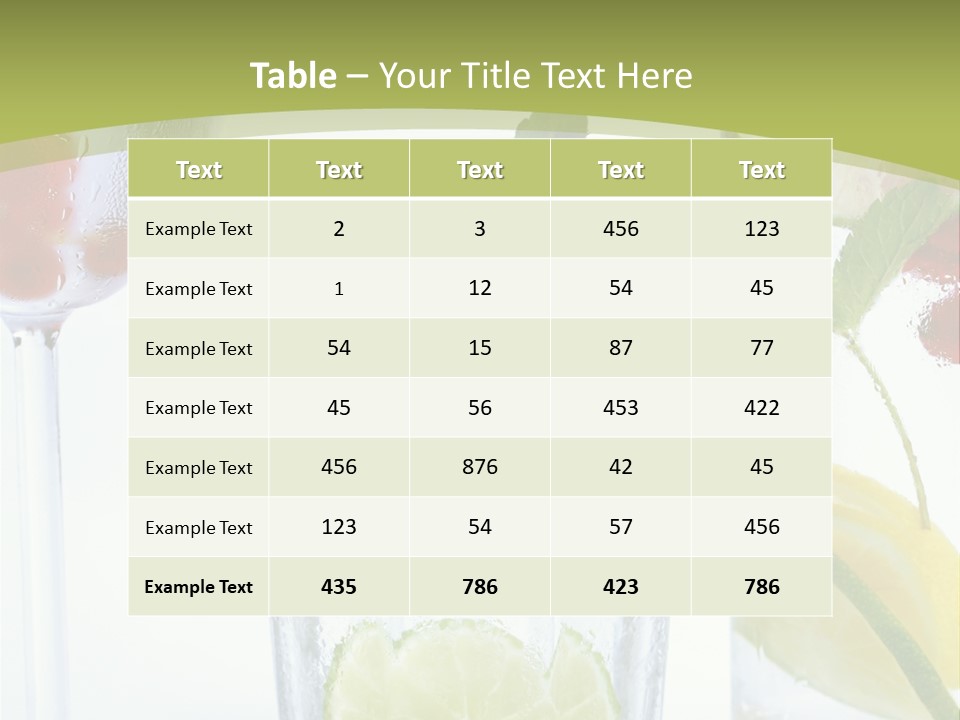 Soda Lime Red Currant PowerPoint Template