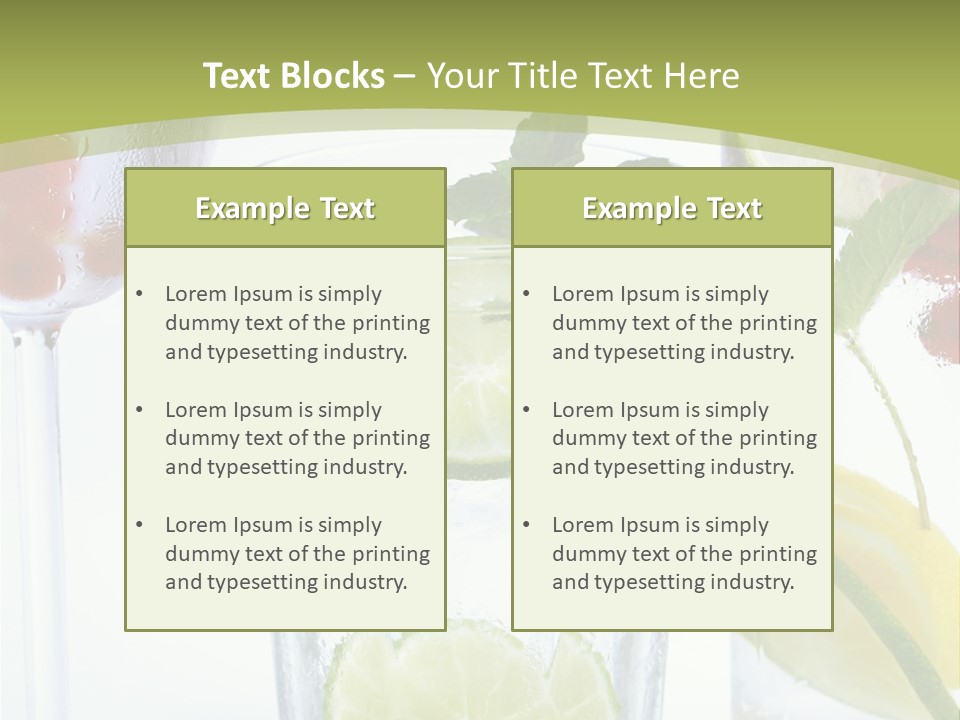 Soda Lime Red Currant PowerPoint Template