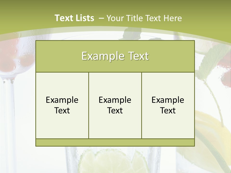 Soda Lime Red Currant PowerPoint Template